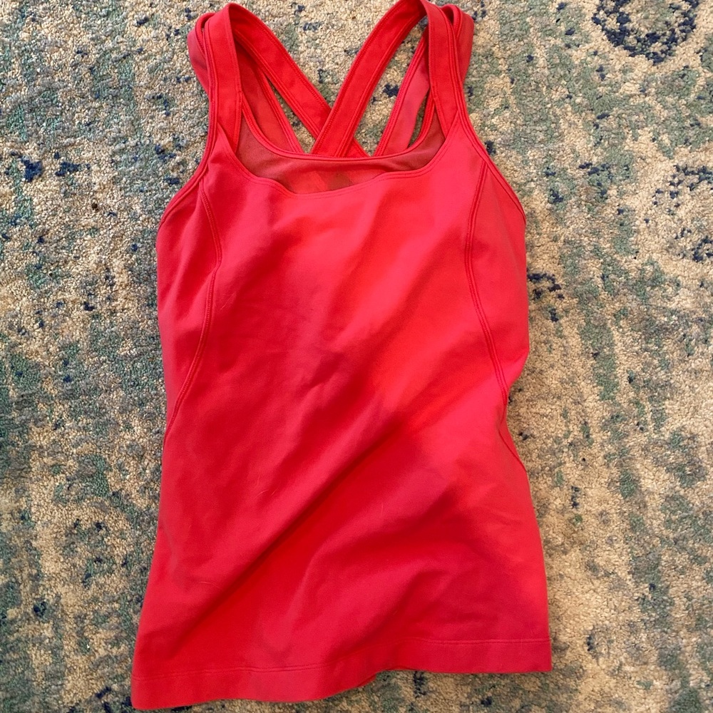 Lululemon bright pink top